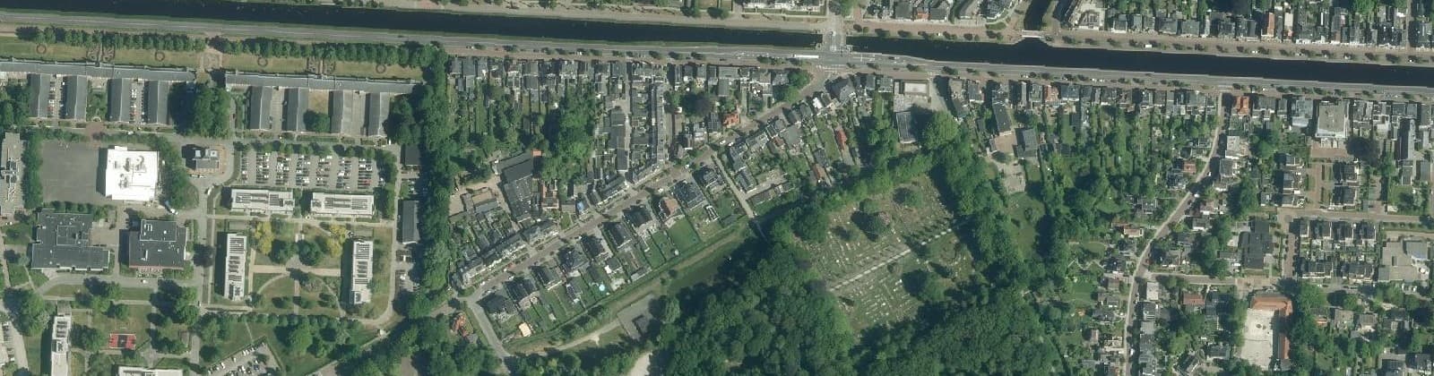 Luchtfoto van Oude Gasfabriek