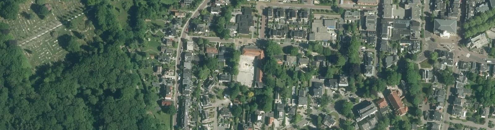 Luchtfoto van De Hertenkamp