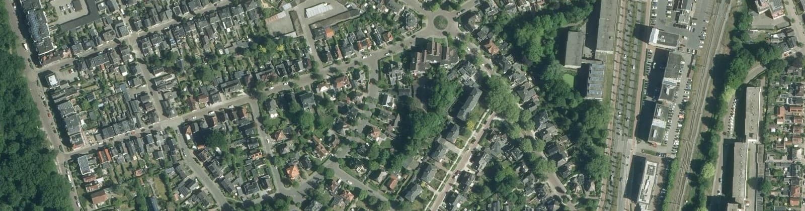 Luchtfoto van Bomenbuurt