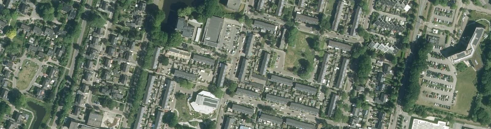 Luchtfoto van Componistenbuurt Oost