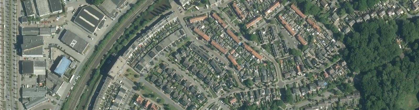 Luchtfoto van Schildersbuurt