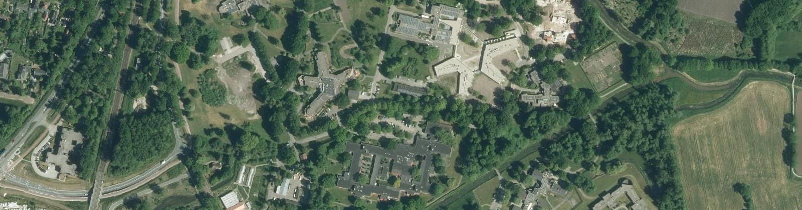 Luchtfoto van GGZ-terrein
