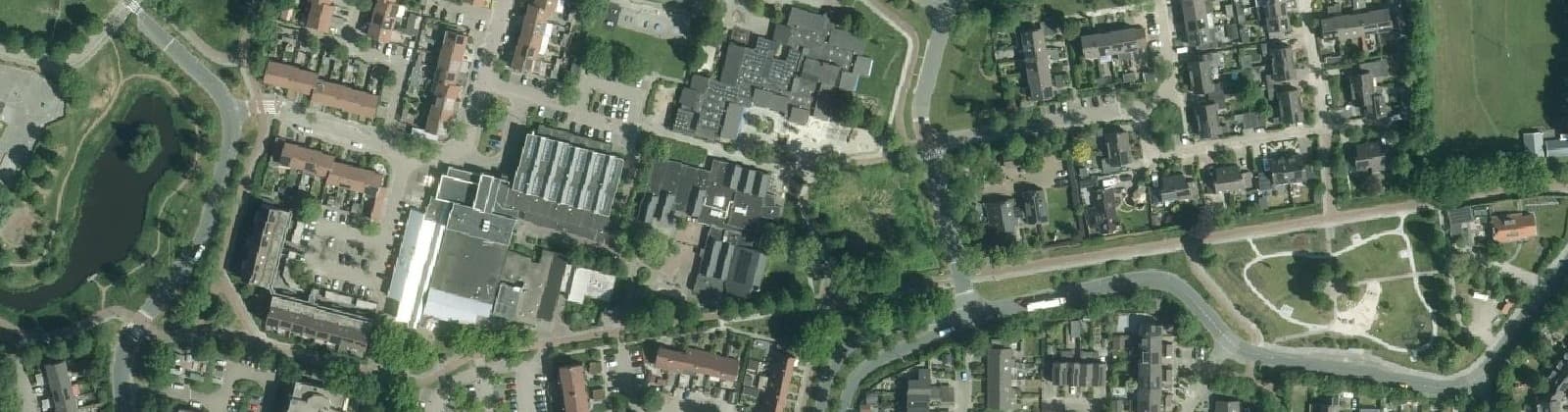 Luchtfoto van De Landen/De Akkers