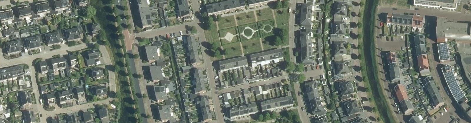 Luchtfoto van Kloostertuinen