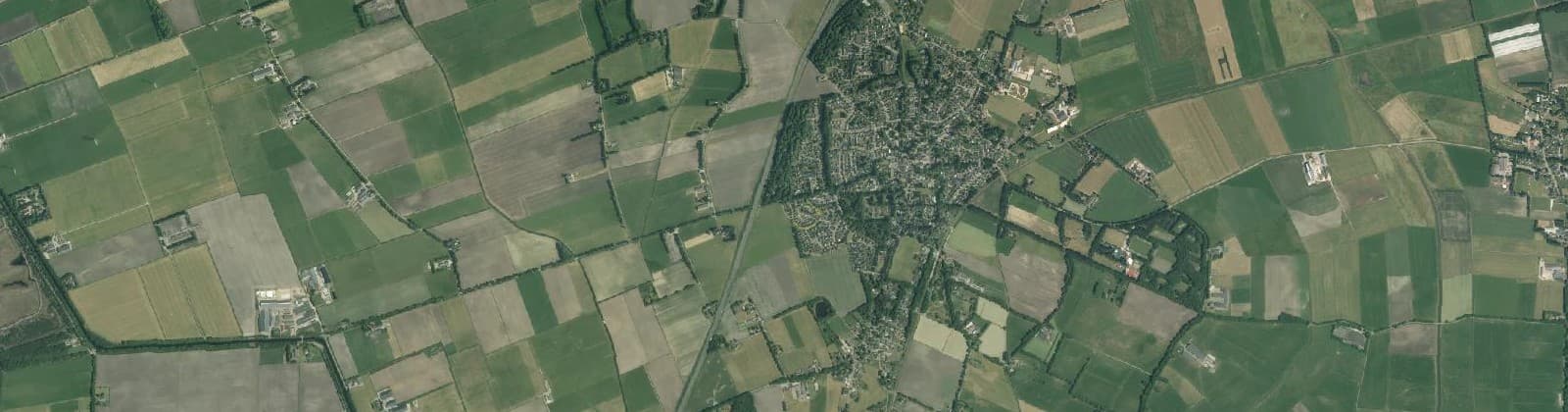 Luchtfoto van Verspreide huizen Dalen