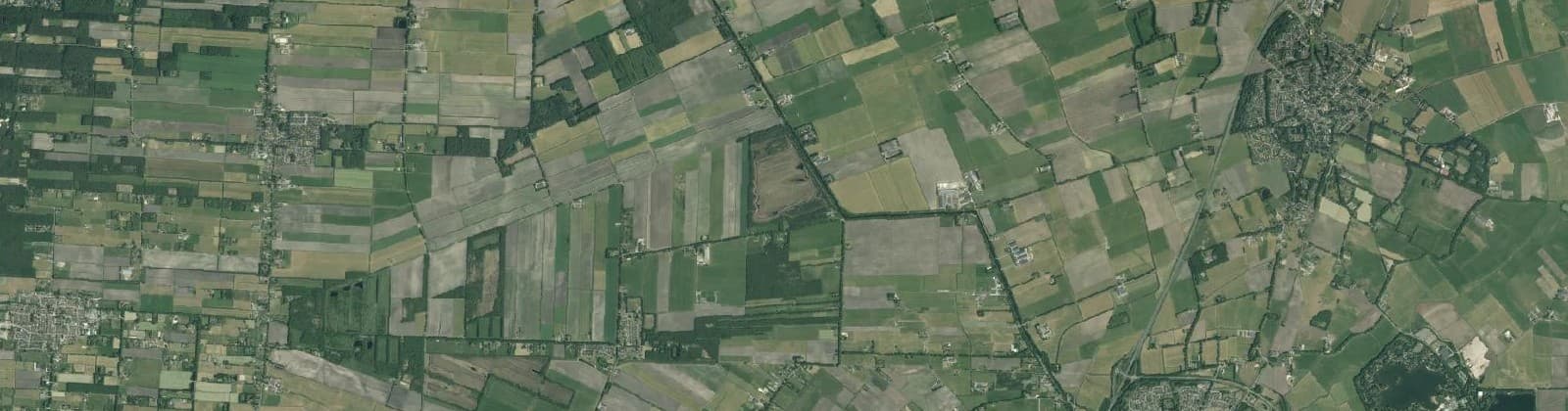 Luchtfoto van Verspreide huizen Dalerpeel
