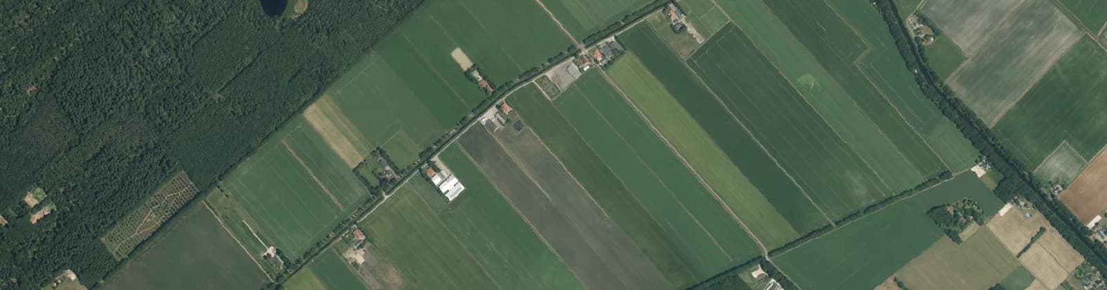 Luchtfoto van Verspreide huizen Kibbelveen