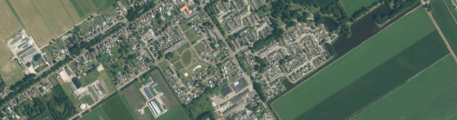 Luchtfoto van Eerste Kruisdiep