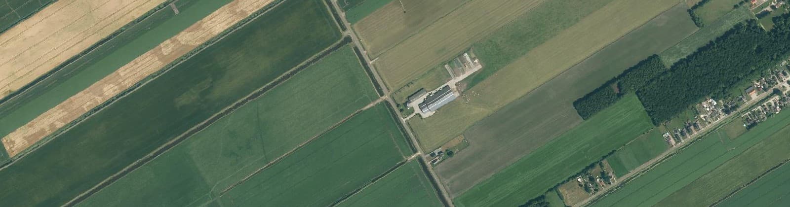 Luchtfoto van Oude Schuttingskanaal