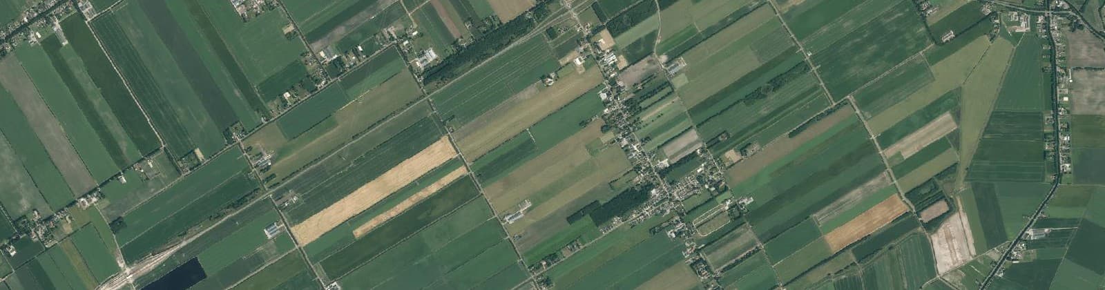 Luchtfoto van Verspreide huizen Roswinkel