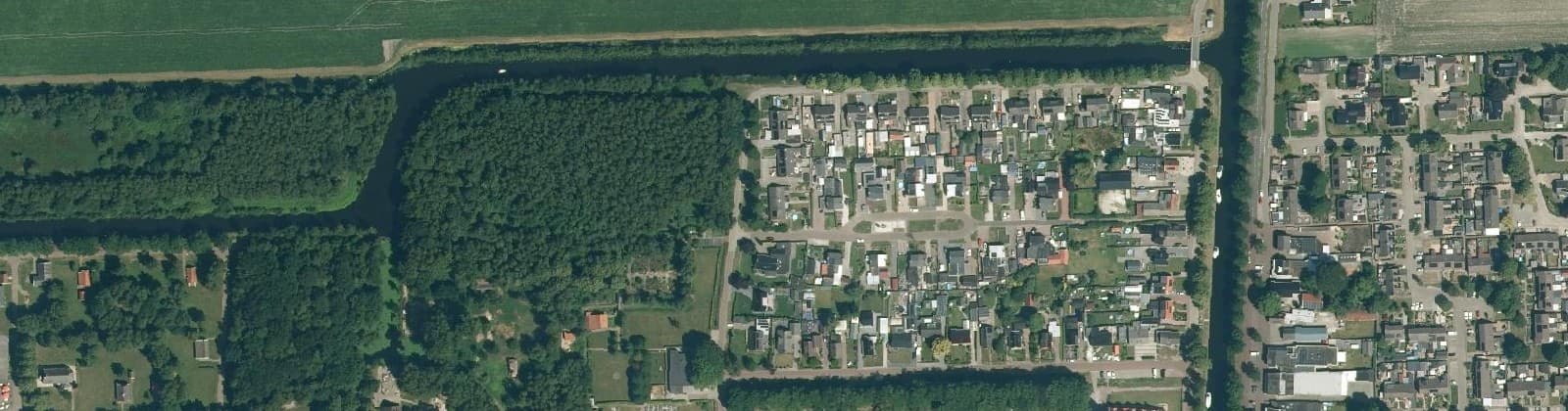 Luchtfoto van Barger-Compascuum-Centrum