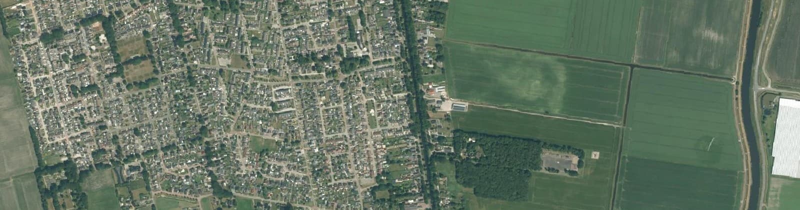 Luchtfoto van Nieuw-Amsterdam-Centrum
