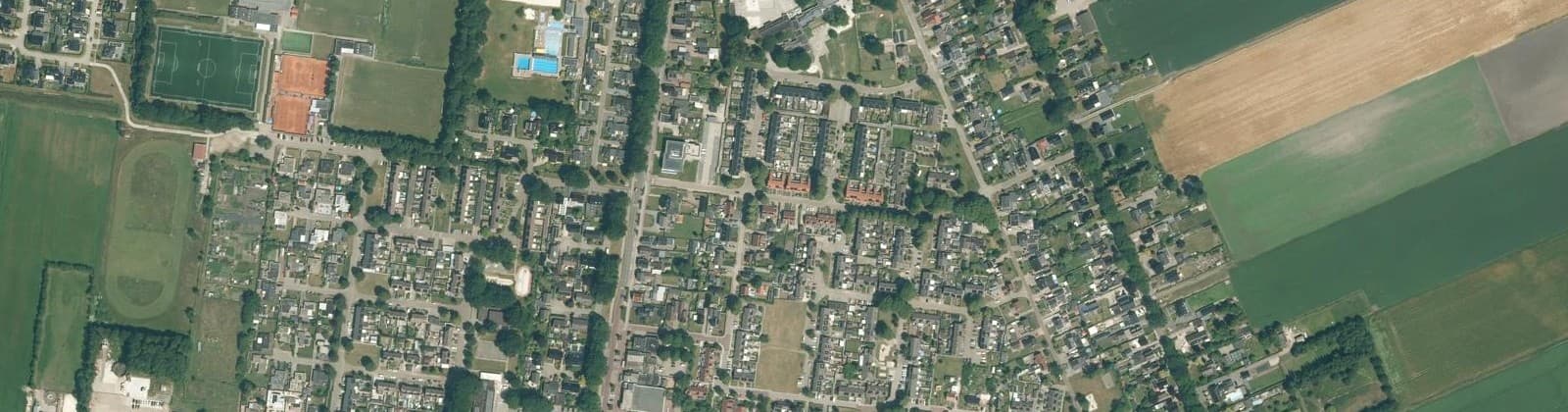 Luchtfoto van Erica-Centrum