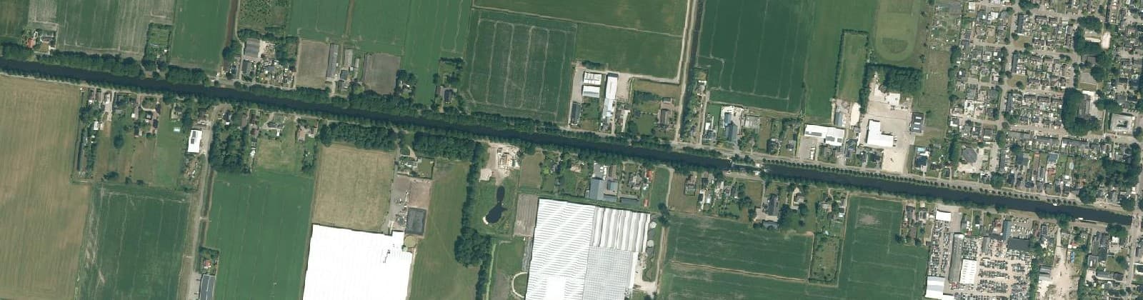 Luchtfoto van Verlengde Vaart