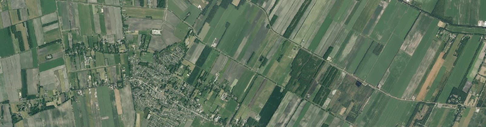 Luchtfoto van Verspreide huizen Schoonebeek