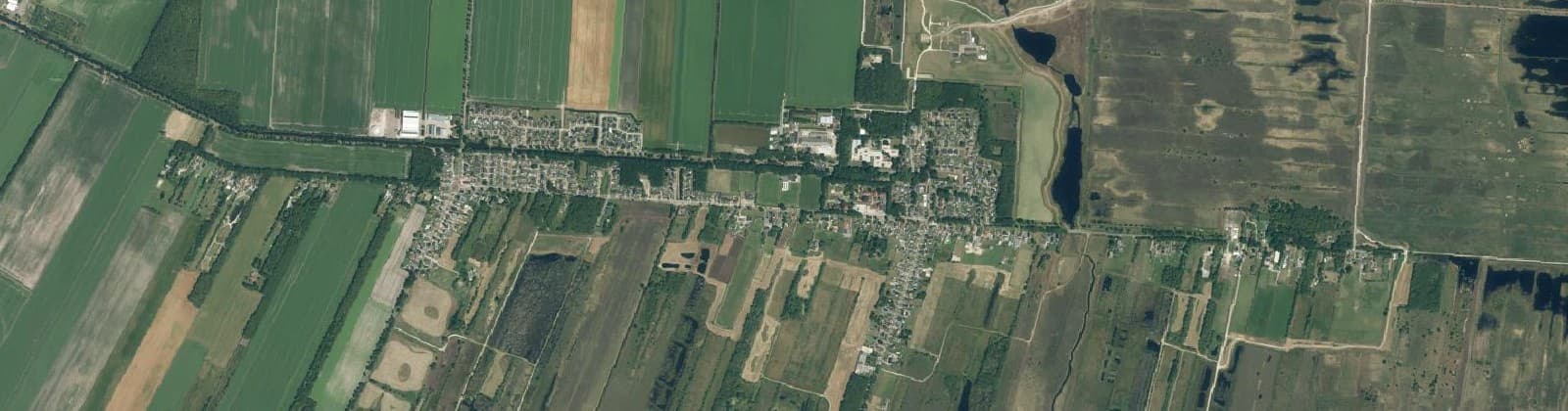 Luchtfoto van Westelijk en oostelijk Weiteveen