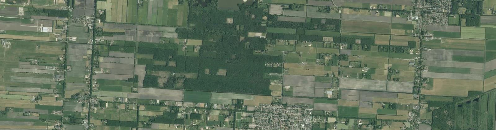 Luchtfoto van Verspreide huizen Elim-Noord