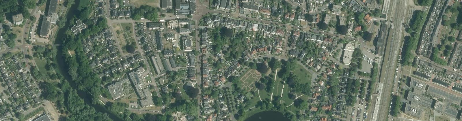 Luchtfoto van Koninginnebuurt