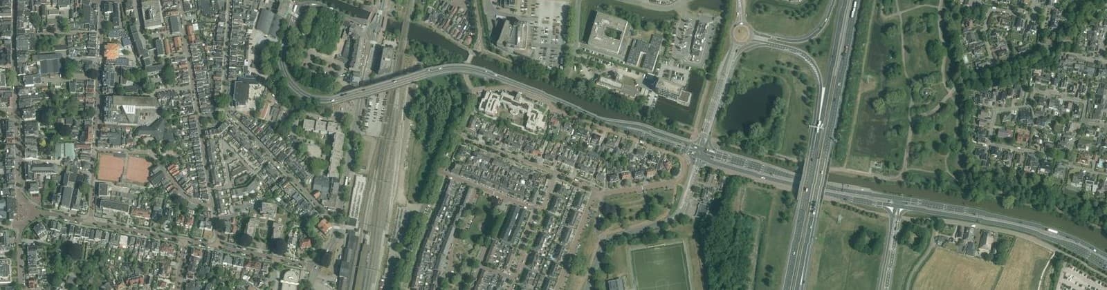 Luchtfoto van Bloemenbuurt