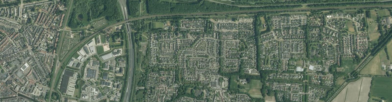 Luchtfoto van Veldenbuurt