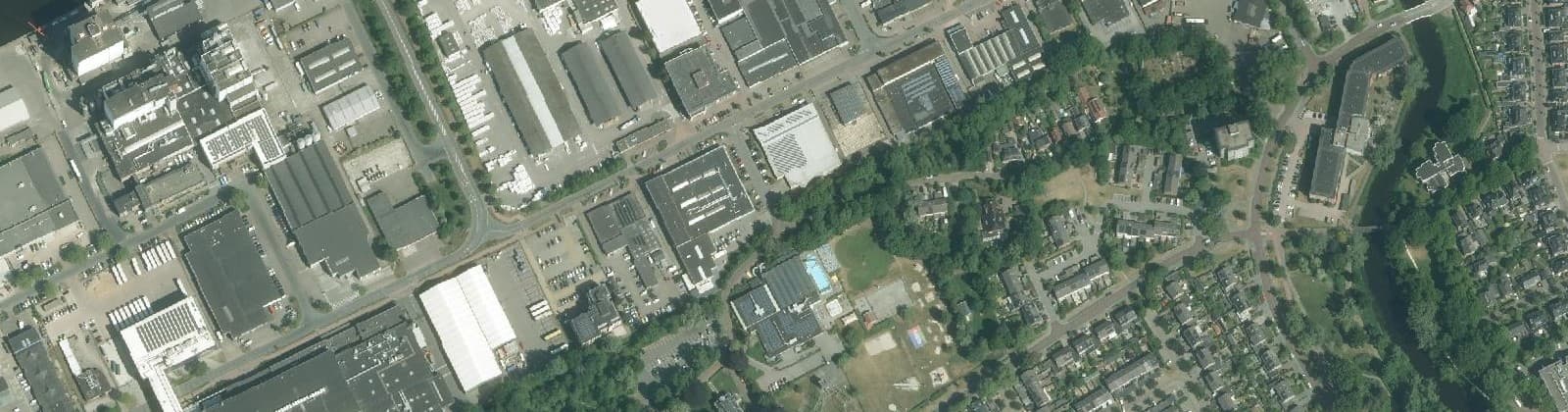 Luchtfoto van Industrie Oevers A
