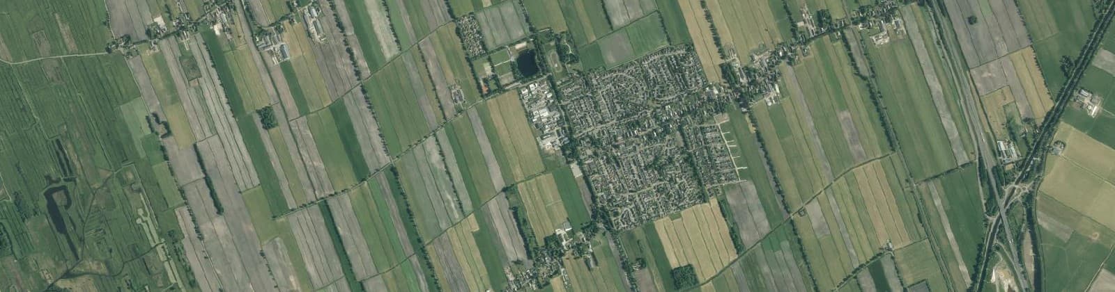 Luchtfoto van Verspreid gebied Nijeveen