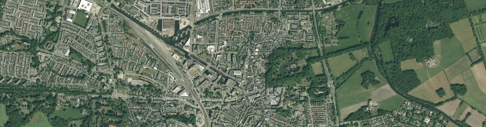 Luchtfoto van Binnenstad Noord