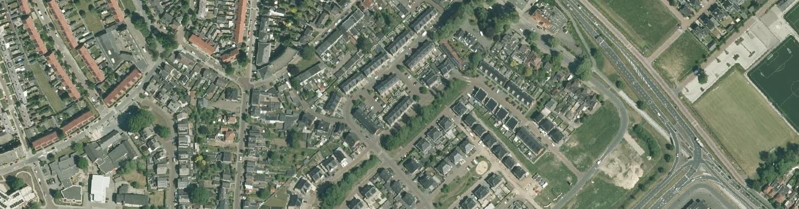 Luchtfoto van Bornsestraat en omgeving Zuid