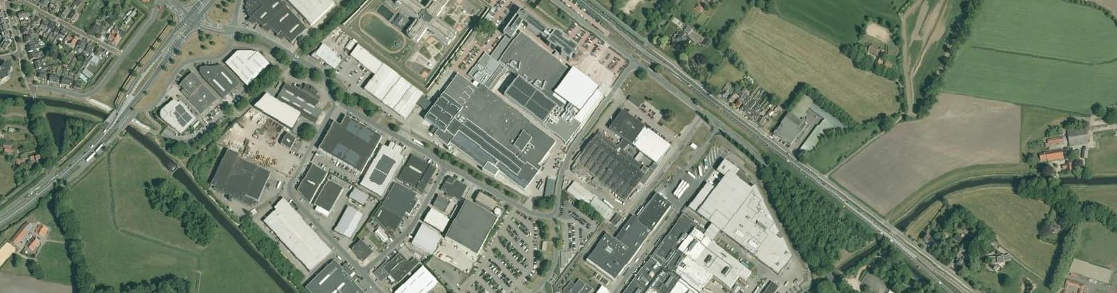 Luchtfoto van Bedrijventerrein Bornsestraat