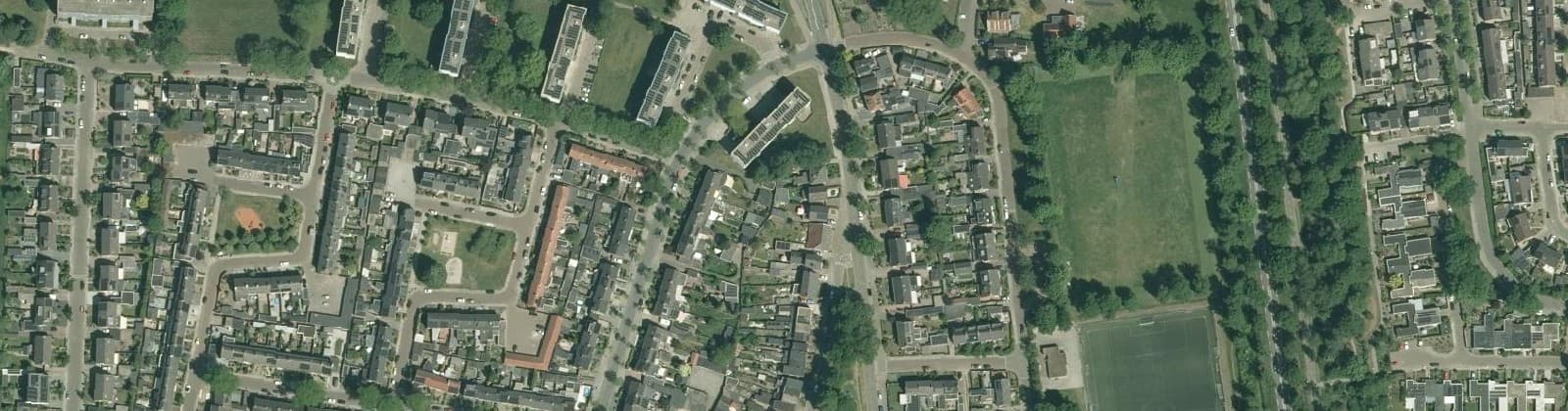 Luchtfoto van Vriezenveenseweg e.o. Haghoek Oost