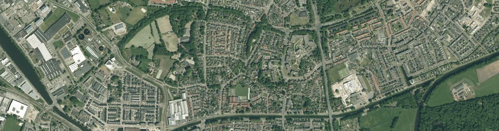 Luchtfoto van Parkweg en omgeving