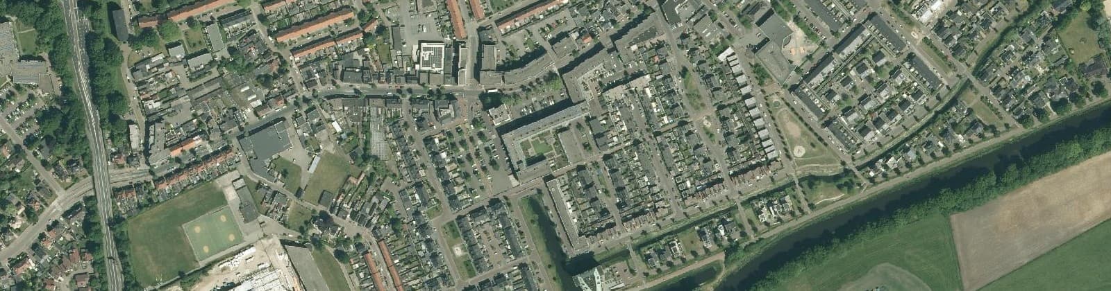Luchtfoto van Ootmarsumsestraat en omgeving