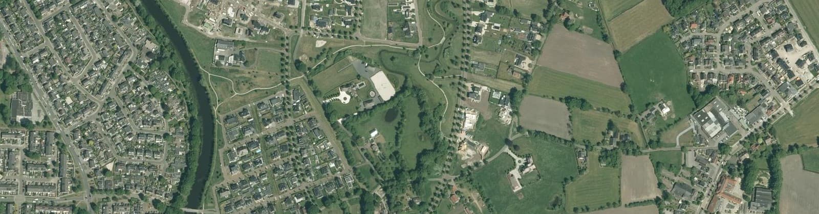 Luchtfoto van Mooie Vrouwenweg en omgeving