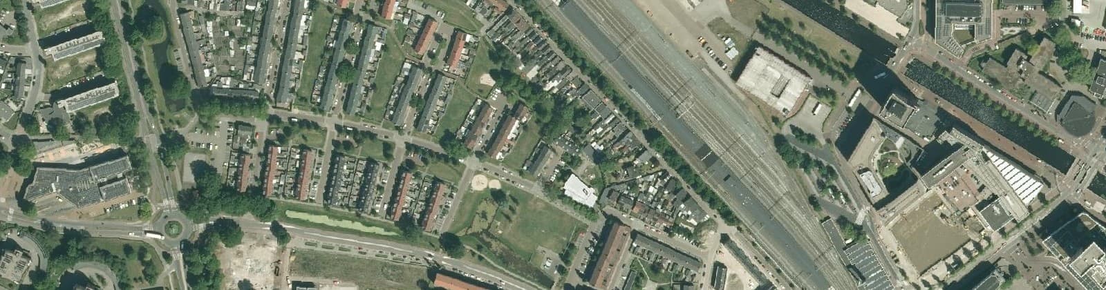 Luchtfoto van Kerkelanden