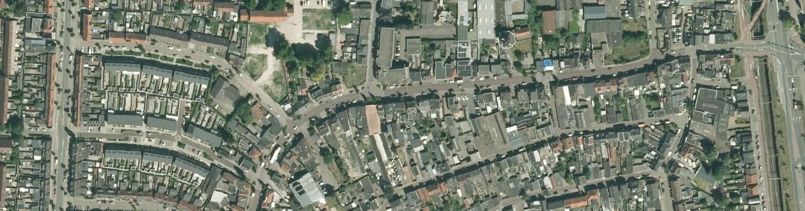 Luchtfoto van Nieuwstraat -Witvoet en omgeving