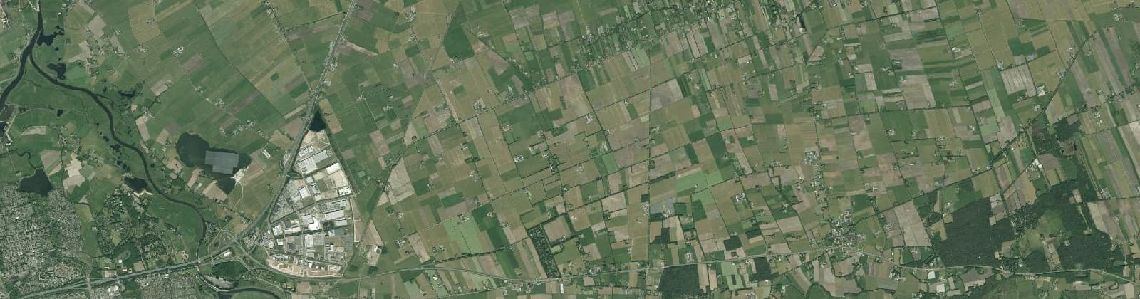 Luchtfoto van Verspreide huizen Dalfserveld