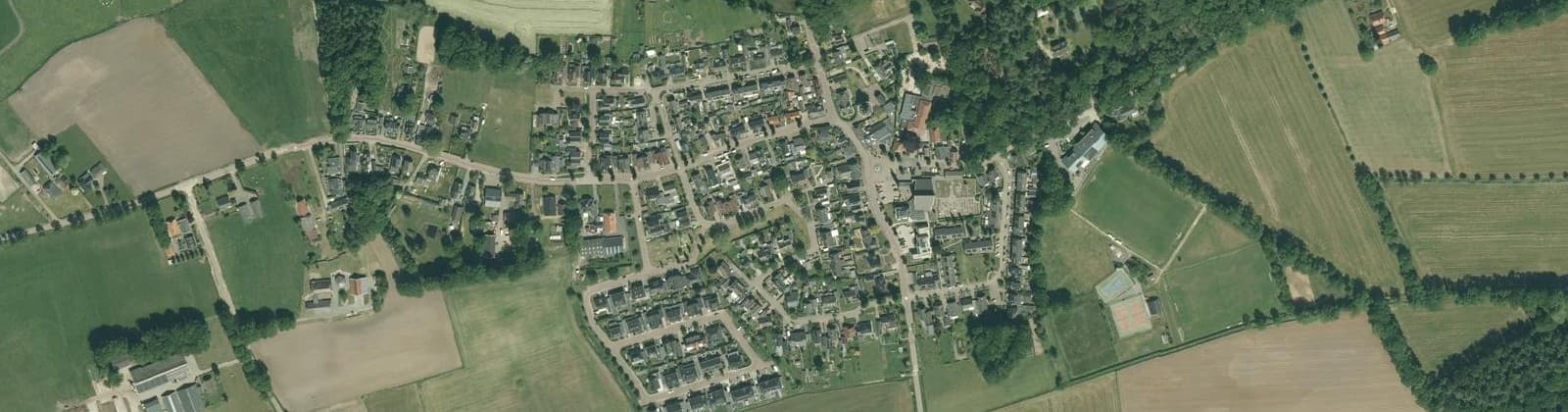 Luchtfoto van Hoonhorst kern