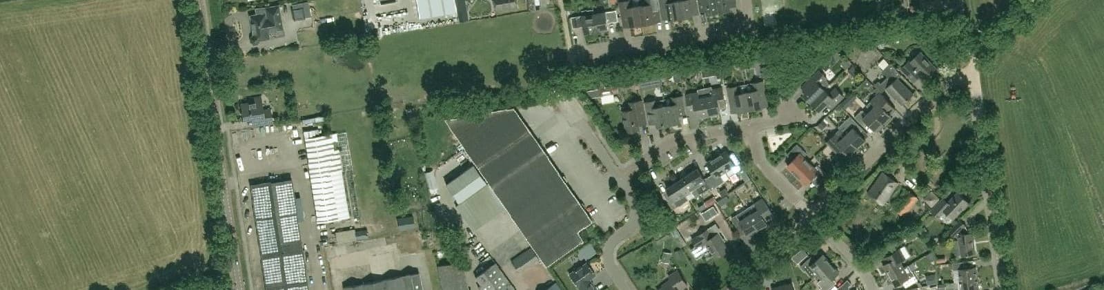 Luchtfoto van Oudleusen kern