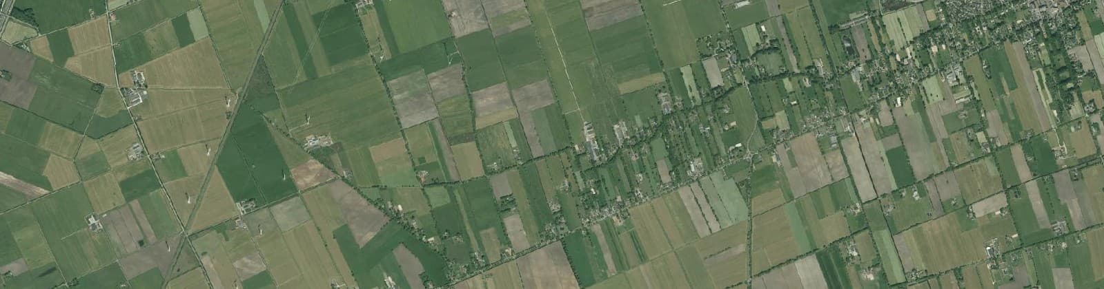 Luchtfoto van Verspreide huizen Ruitenveen