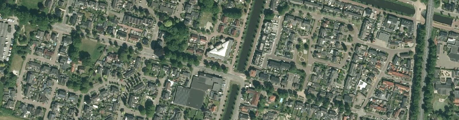 Luchtfoto van Lemelerveld kern west