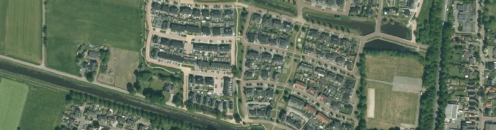 Luchtfoto van Nieuwe Landen