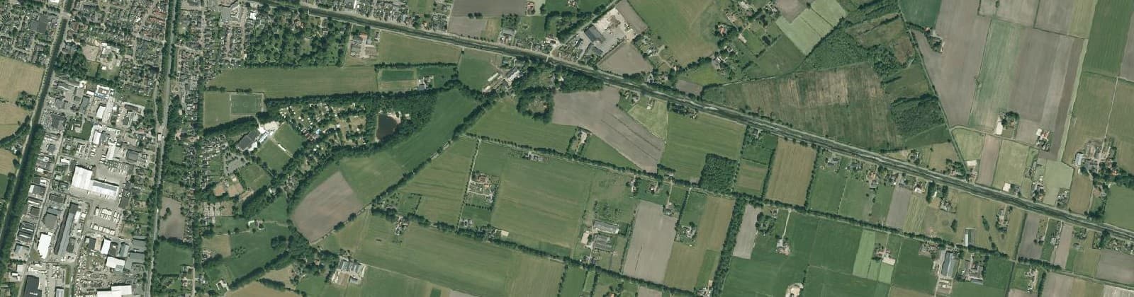 Luchtfoto van Verspreide huizen Lemelerveld oost