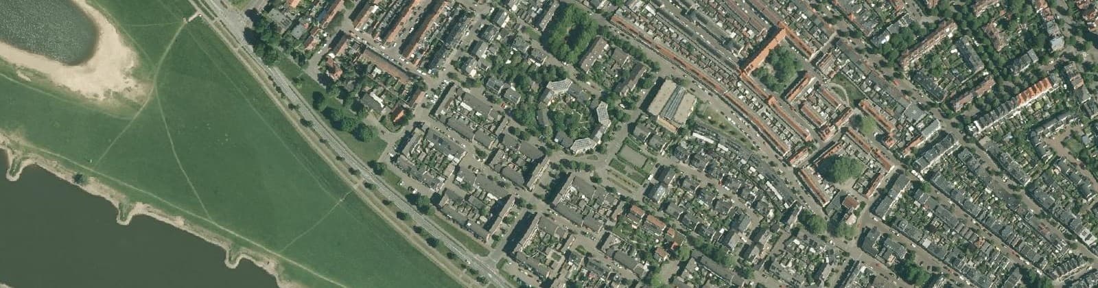 Luchtfoto van Zandweerd-Zuid