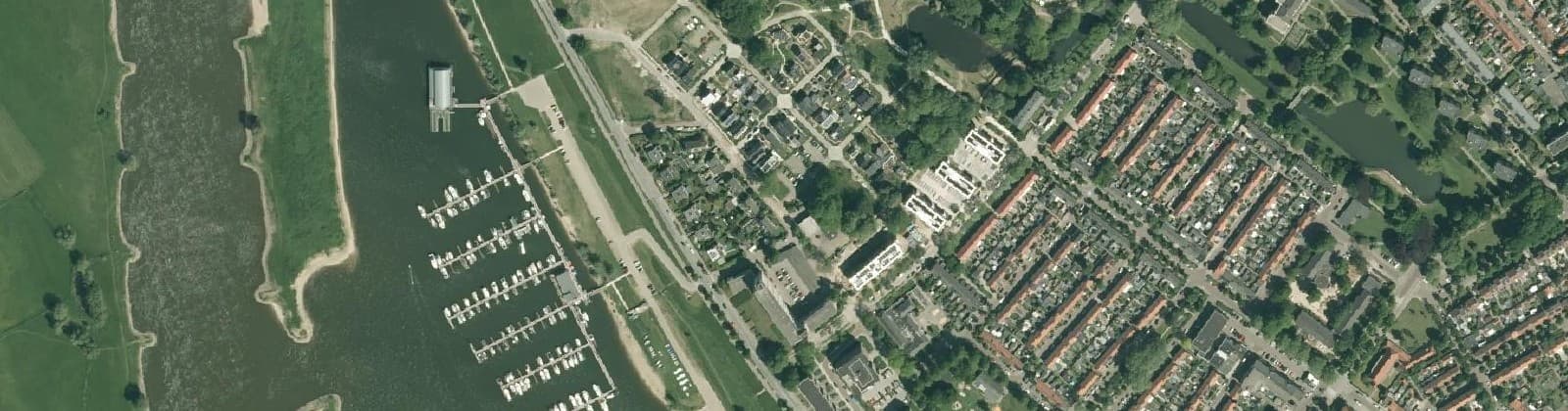 Luchtfoto van Zandweerd-Noord