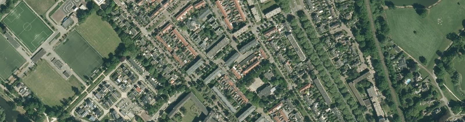 Luchtfoto van Schrijversbuurt