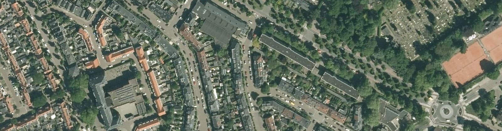 Luchtfoto van Oudegoedstraat