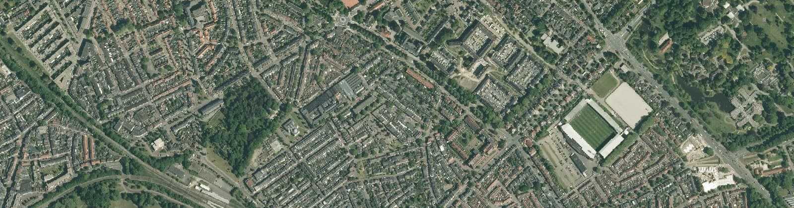 Luchtfoto van Burgemeestersbuurt