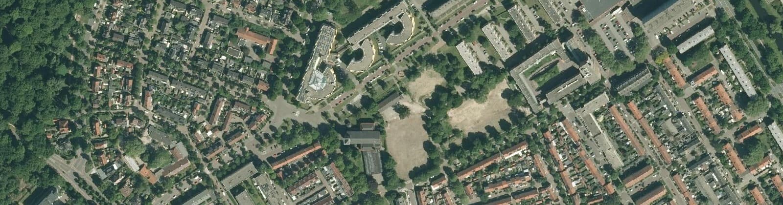 Luchtfoto van Ludgeruskwartier