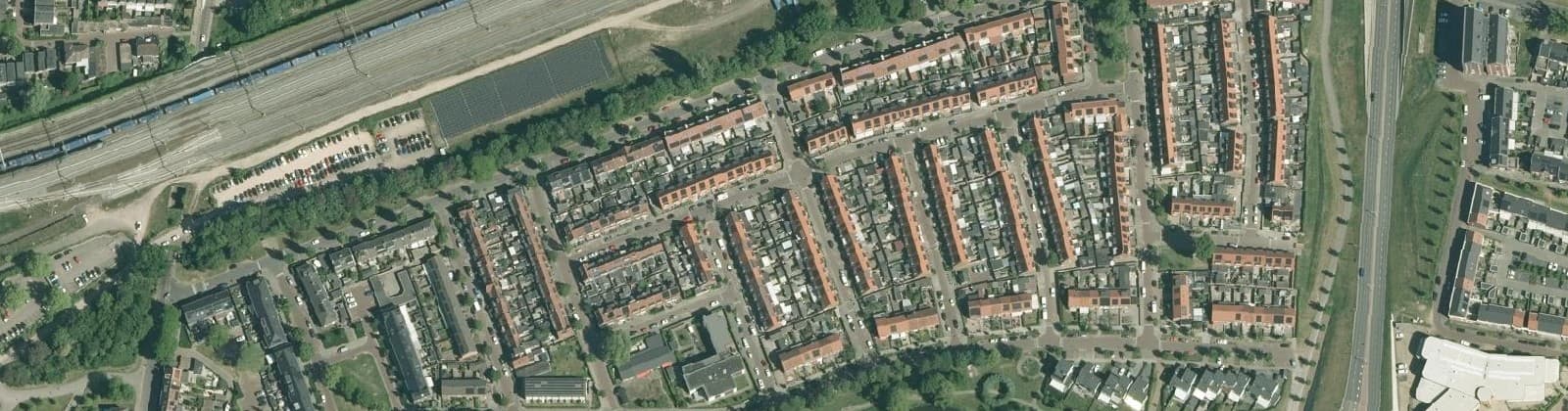 Luchtfoto van Rivierenbuurt