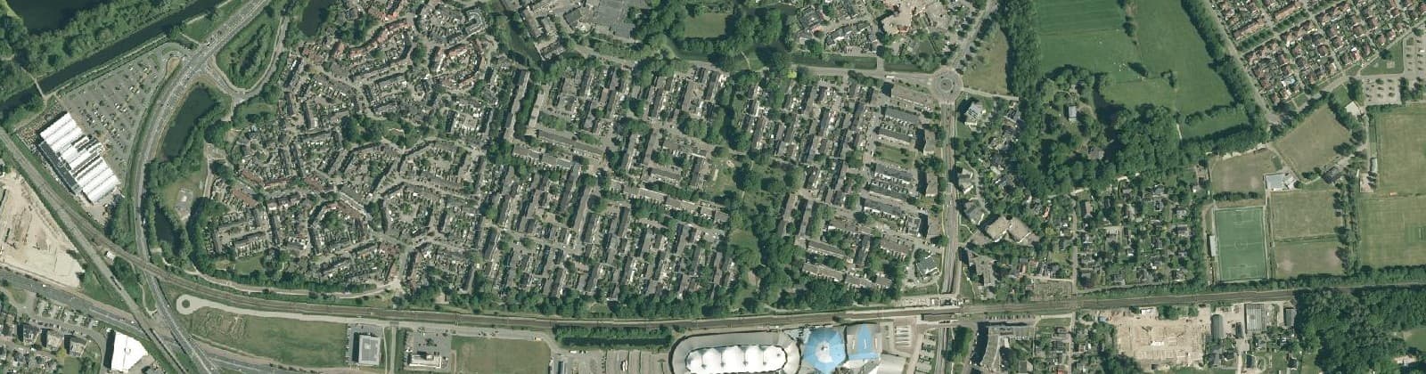 Luchtfoto van Het Oostrik